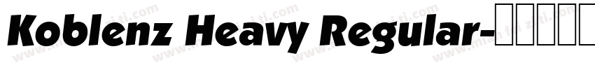 Koblenz Heavy Regular字体转换